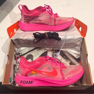 Pink off white zoom flys